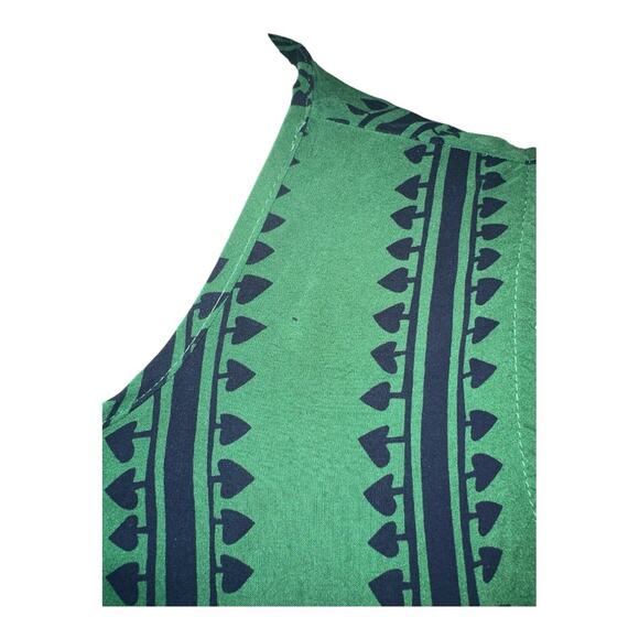 ILANA KOHN 100% Modal Retro Print Hi Low Sleeveless Shirt Dress Size M - Picture 5 of 9